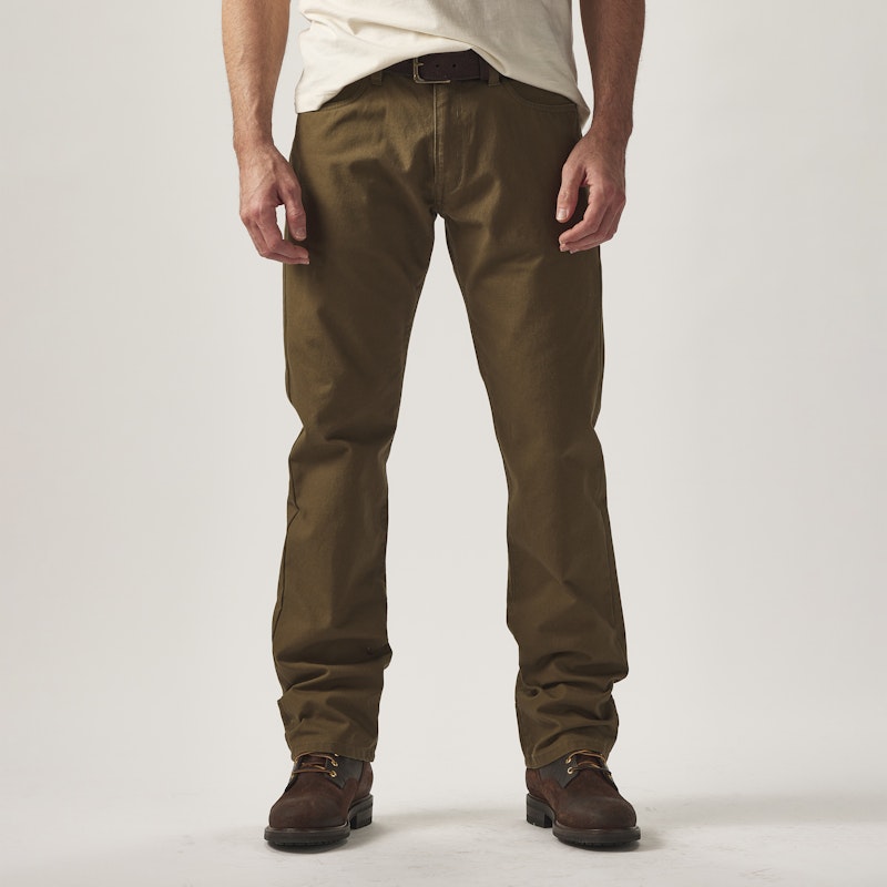 Wool Carded Flannel 5-Pocket Pant