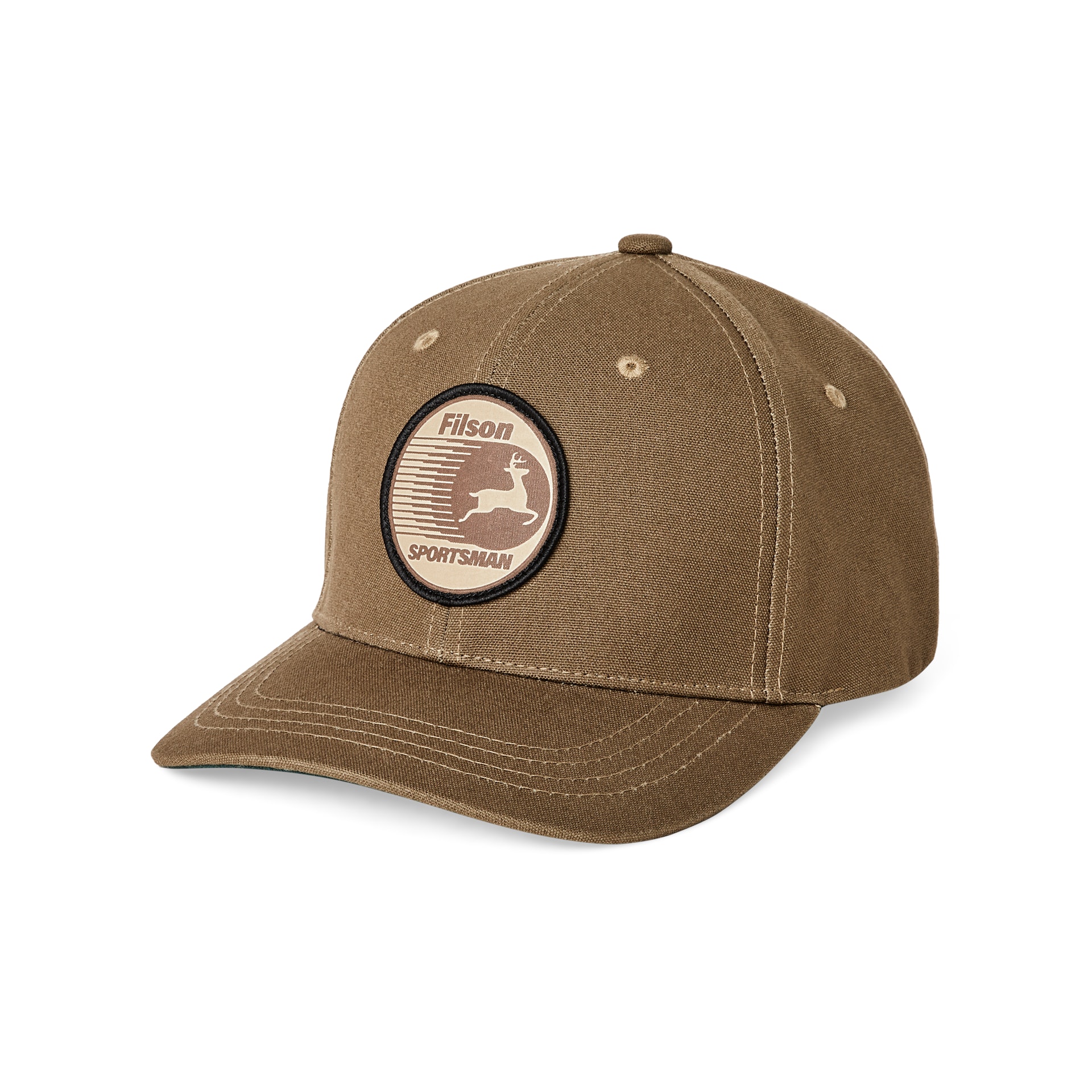 C.C. Filson Logger Trucker Cap Wheat Brown 2024 Logo Patch Adjustable Mesh Backing OS