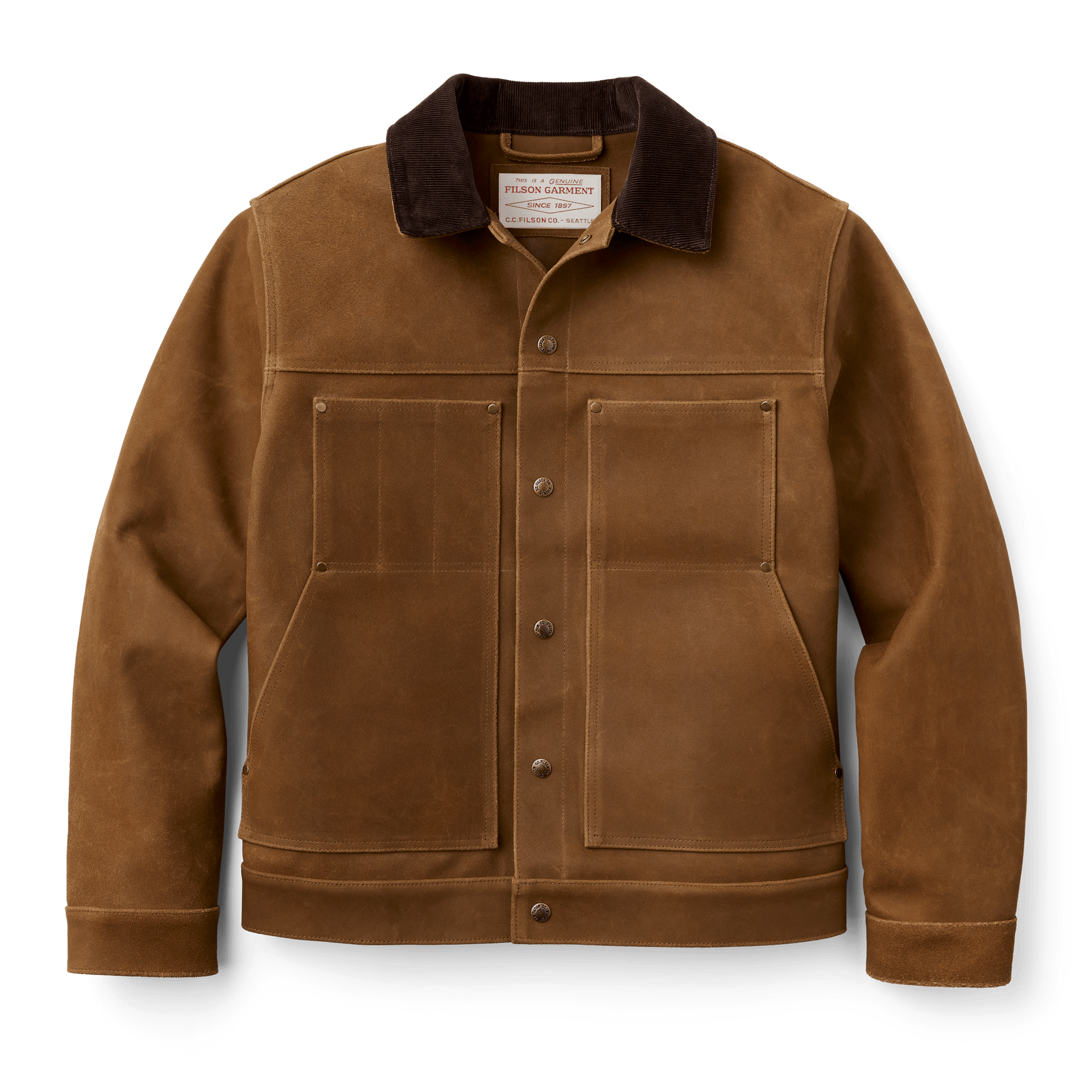 filson genuine leather coats & jackets