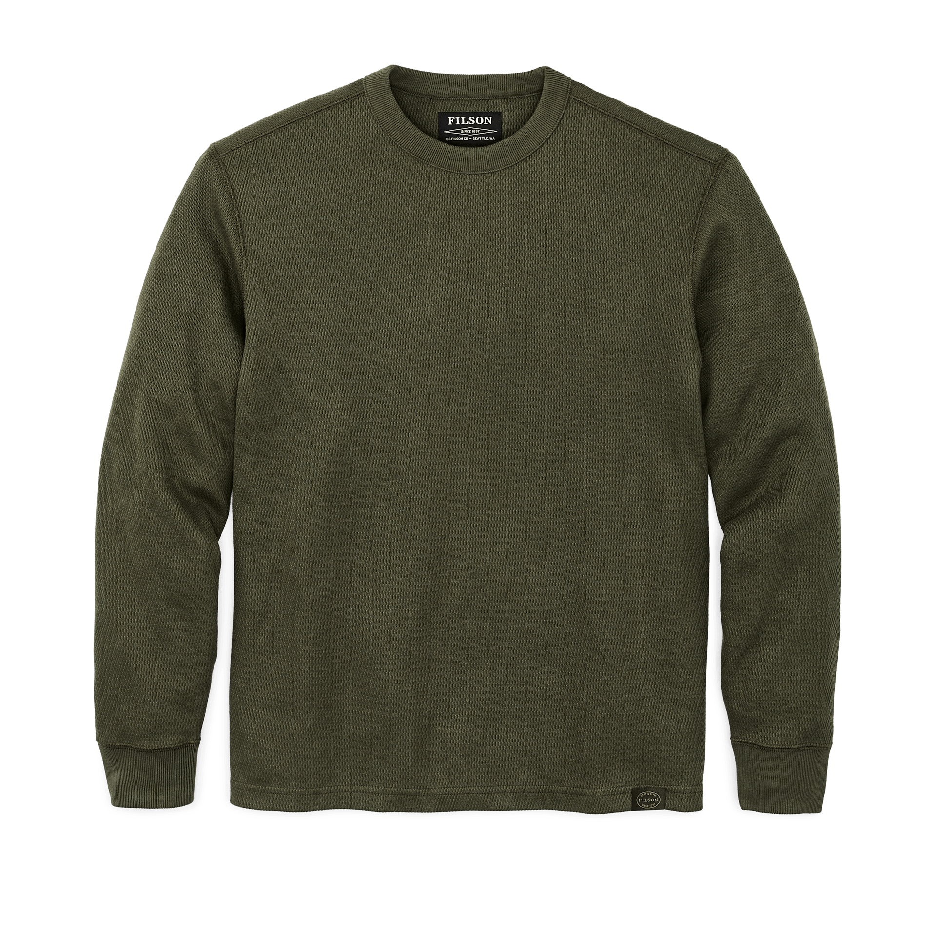Men's Waffle Knit Thermal Crewneck Sweatshirt | Filson