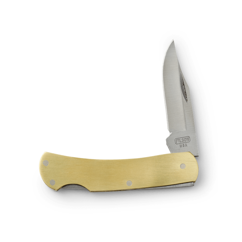 Brass Lockback Pocket Knife