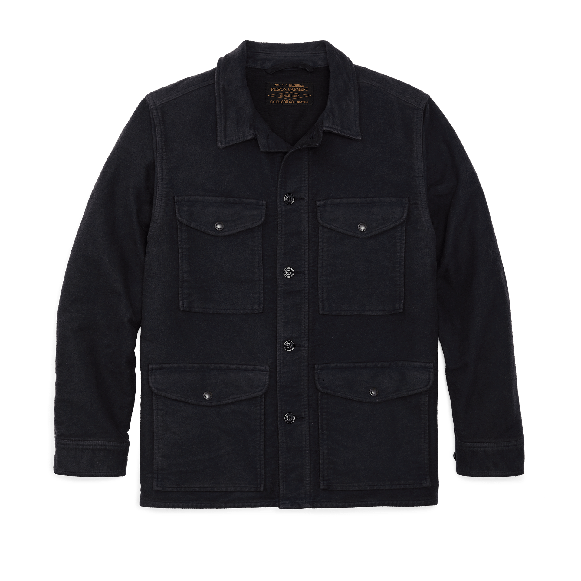 Vintage Wash Moleskin Work Coat