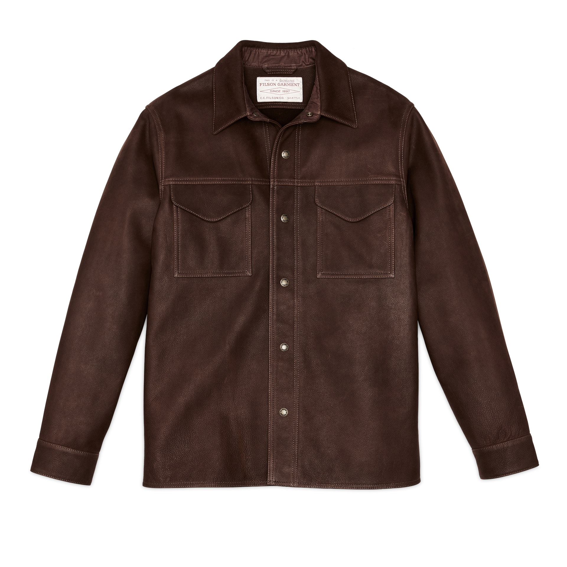 Full Grain Leather Jac-shirt