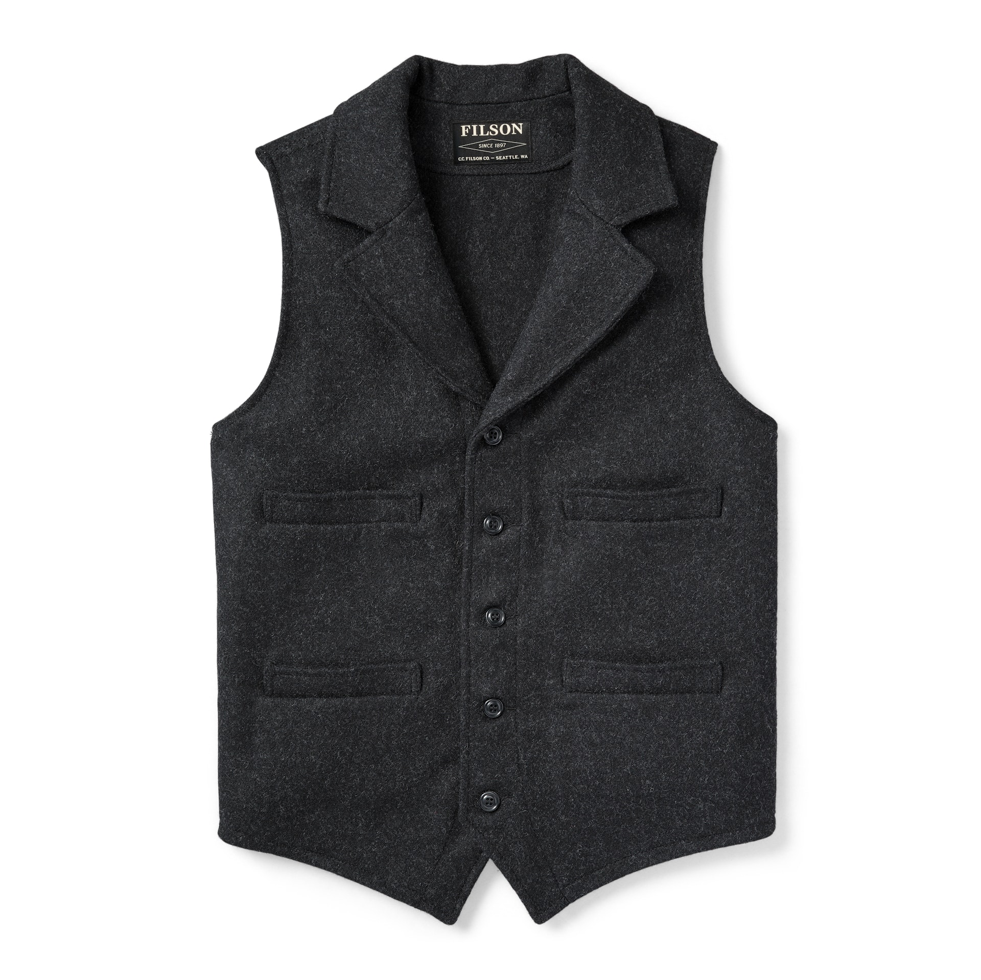 Men s Mackinaw Wool Western Vest Filson