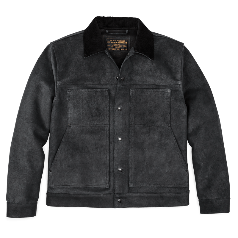 Roughout Leather Short Cruiser Jacket