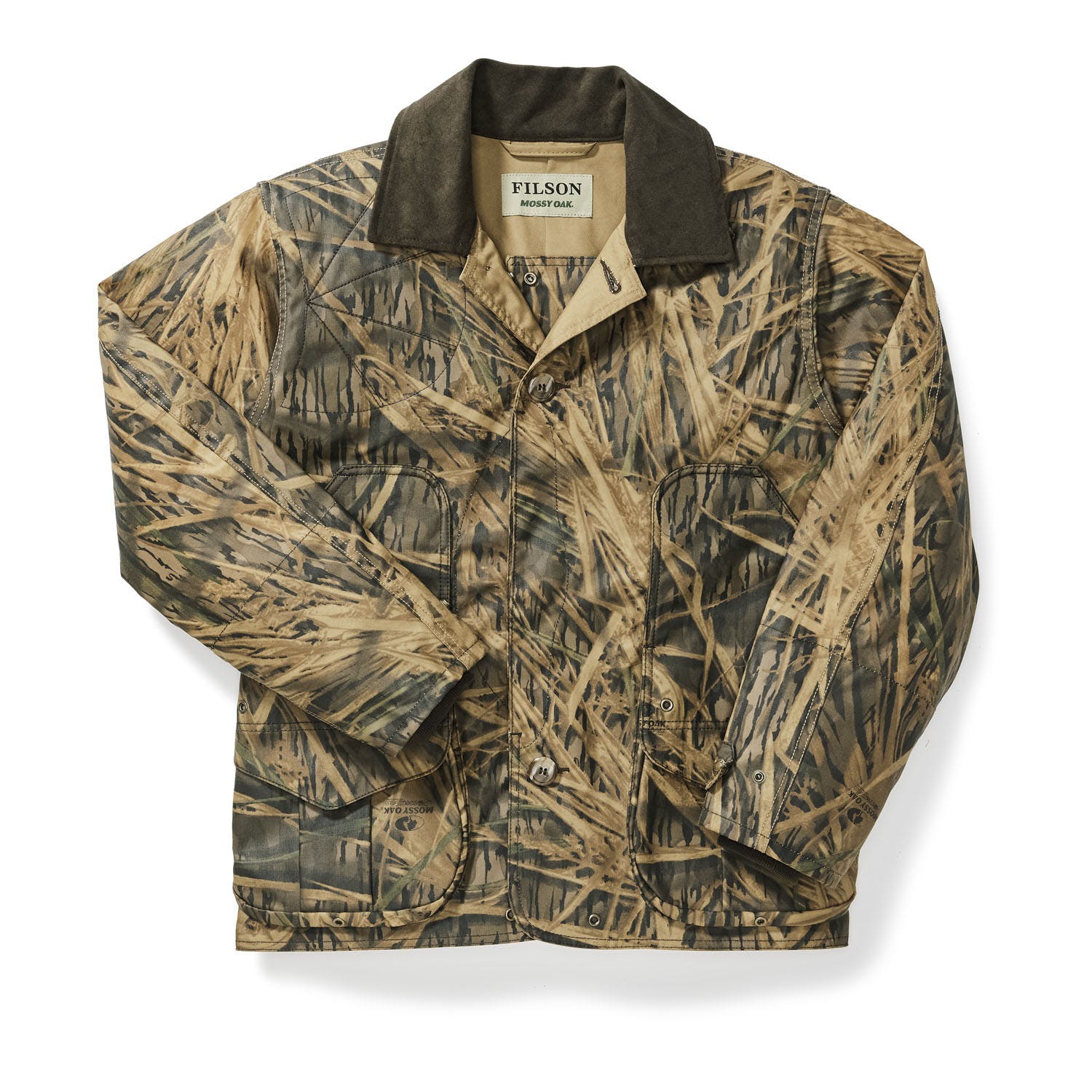 Filson X Mossy Oak® Camo Shelter Cloth Waterfowl/Upland Coat