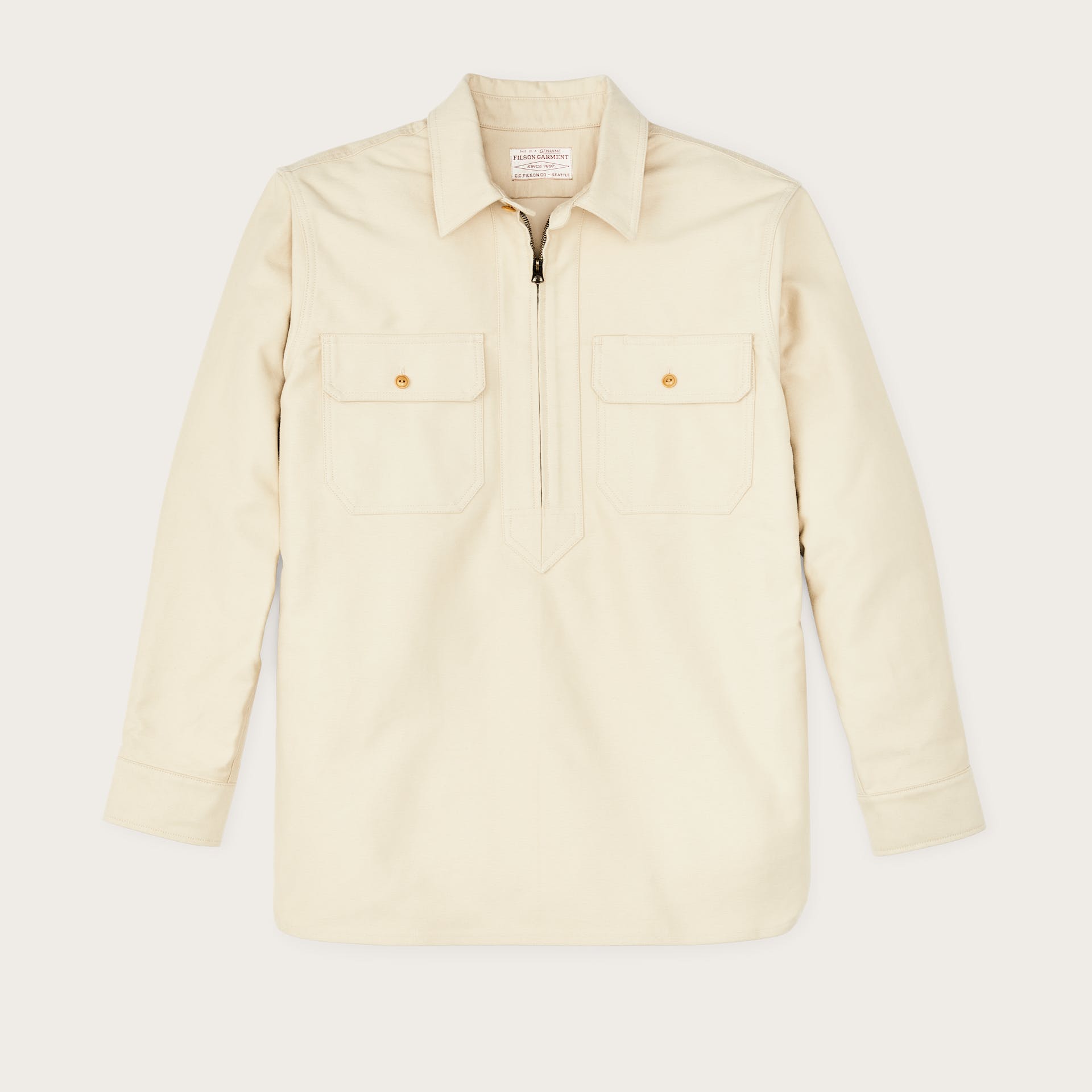Moleskin Quarter Zip Shirt