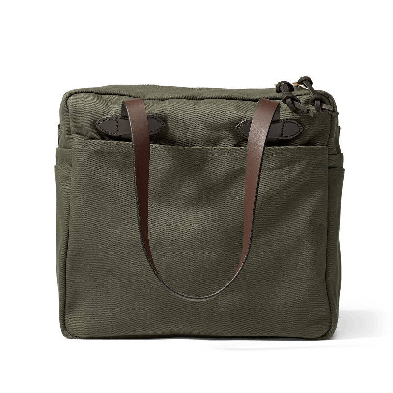Filson Rugged Twill Tote Bag with Zipper