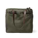 Rugged Twill Tote Bag With Zipper