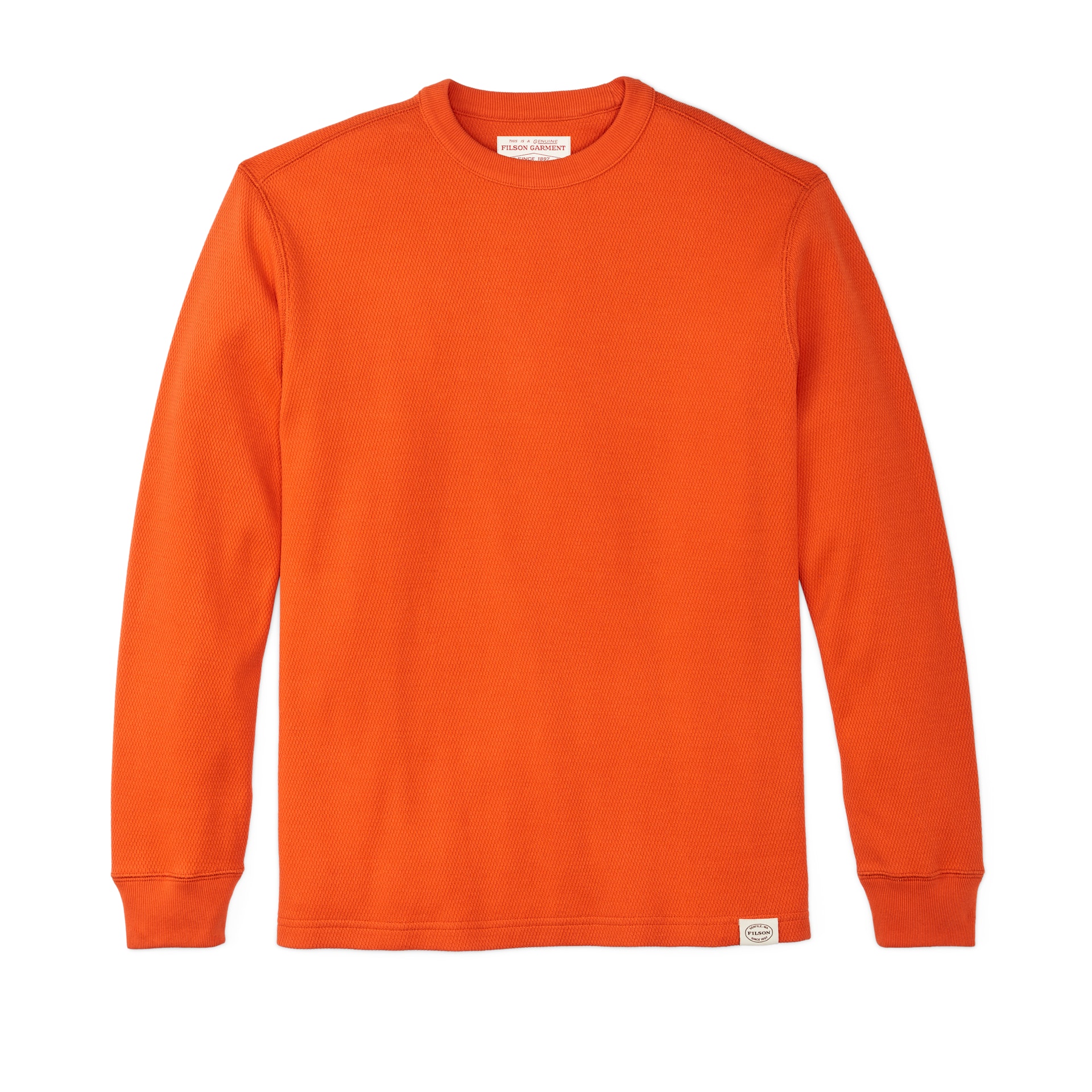 Waffle Knit Thermal Crewneck