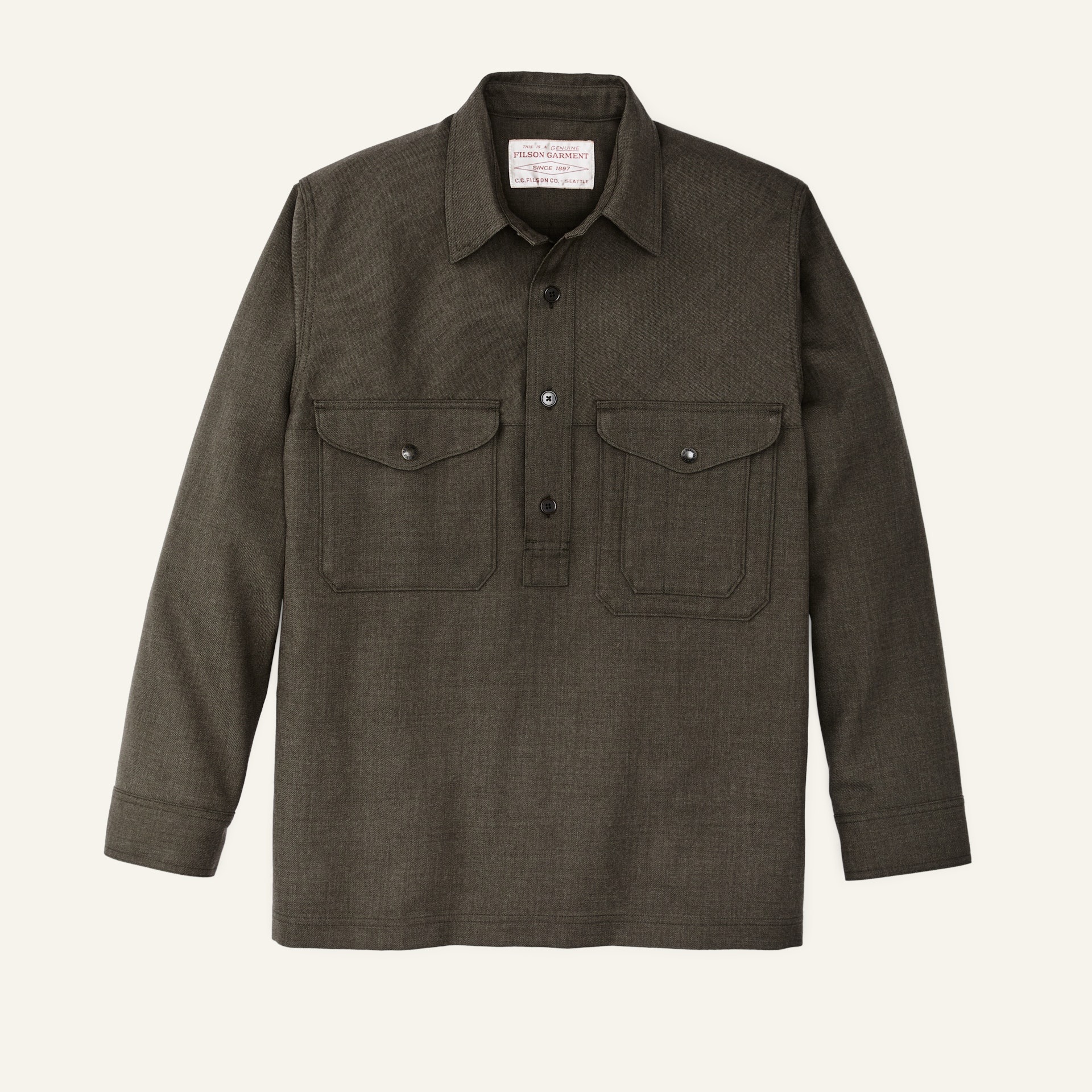 1930s Mens Shirts | Dress Shirts, Polo Shirts, Work Shirts Forestry Cloth Cruising Shirt $265.00 AT vintagedancer.com