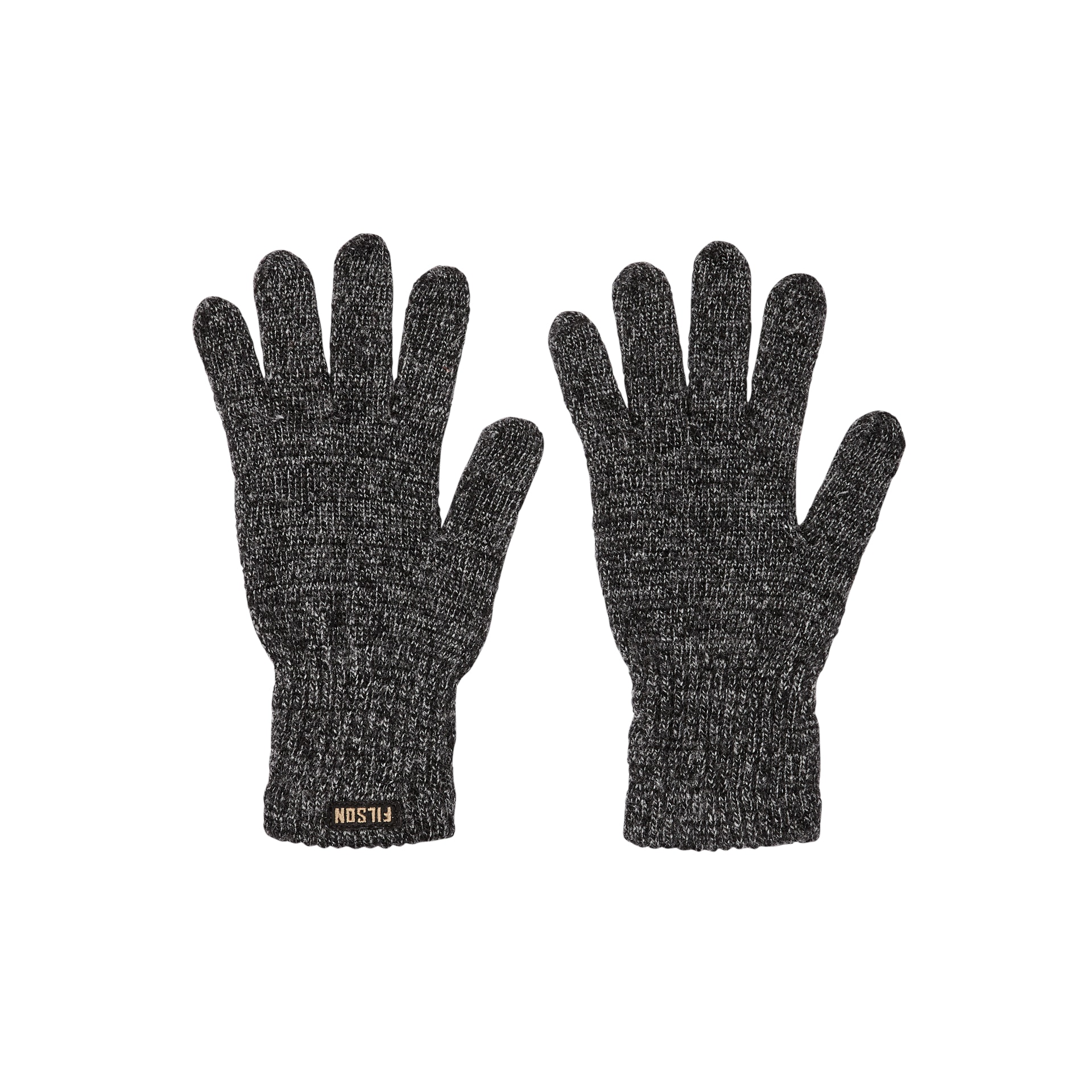 Freehands Men's Rag-Wool Gloves (Small/Medium, Black) 31201MS