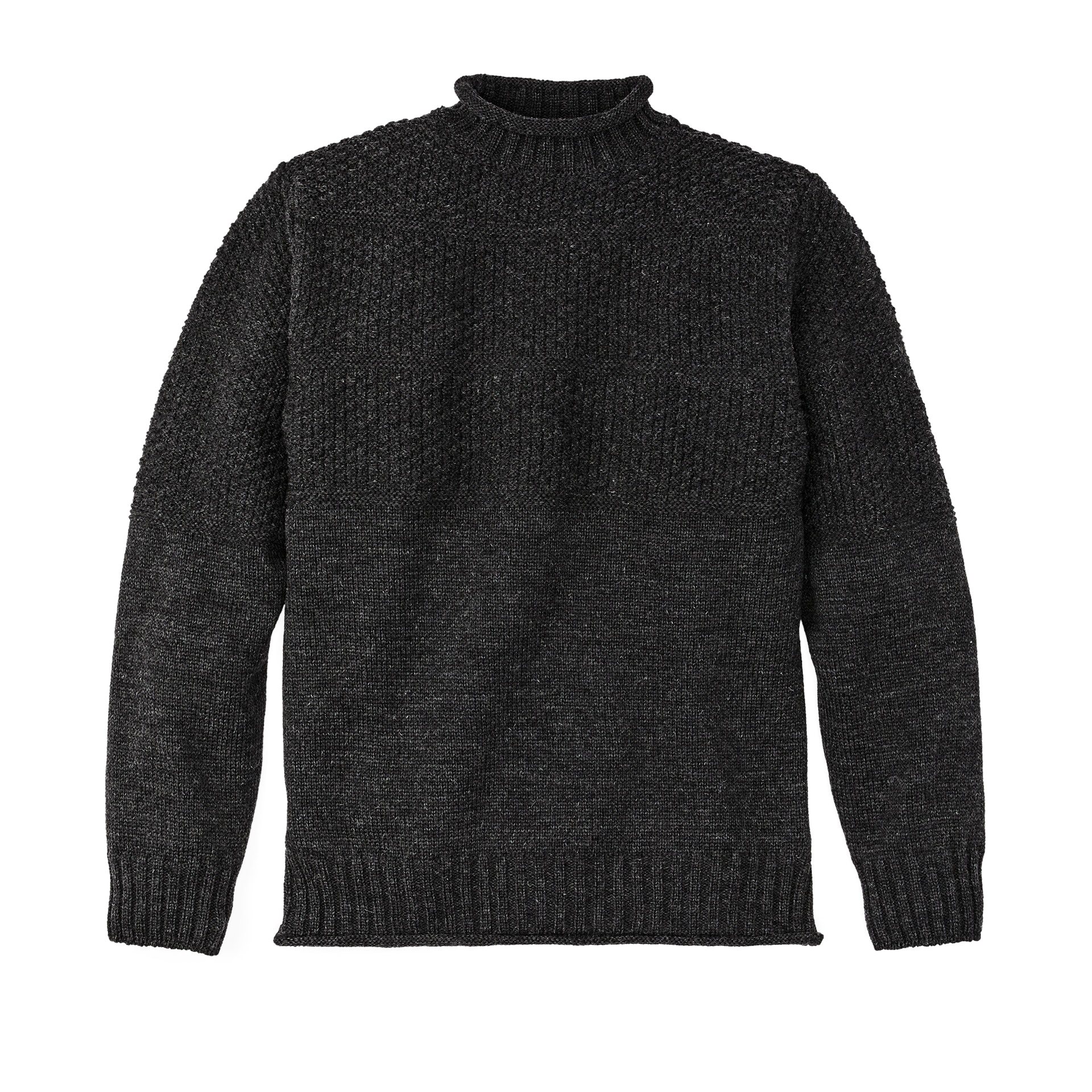 Roll neck fisherman clearance sweater