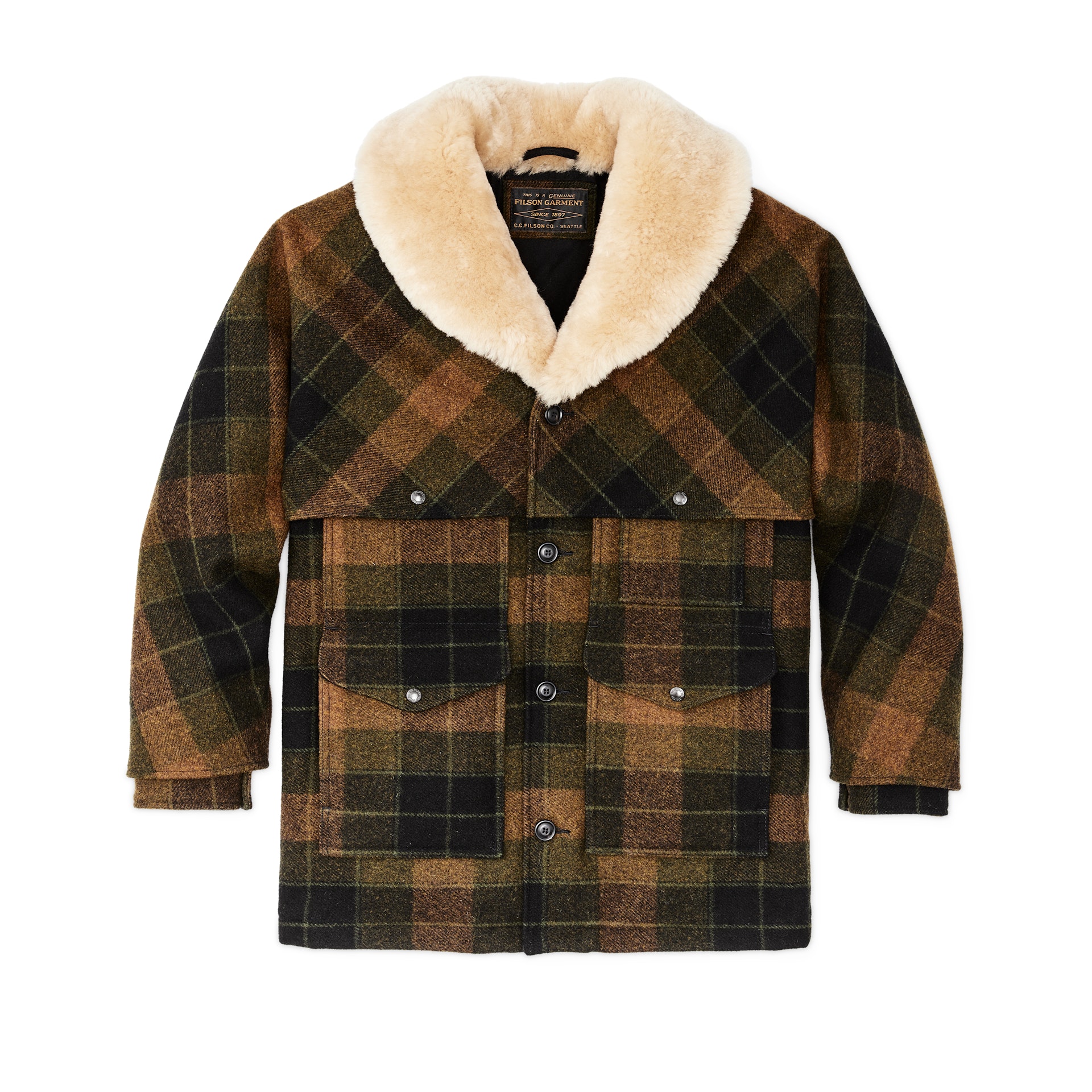 Lined Mackinaw Wool Packer Coat